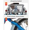 HAOKAZLBR Adult Tricycle, Adult Trikes for Shopping Travel Adult Tricycle 20 Inch Manpower Pedal with Adjustable Seat 3 Wheel Bicycle with Shopping Basket Lights Bell for Men Women, oujinmm2024327 view 4