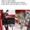 HAOKAZLBR Adult Tricycle, Adult Trikes for Shopping Travel Tricycle for Adults Tricycle Adult, 6 Speed Foldable 3 Wheel Cruiser Bike Trike 20 Inch Wheels Three-Wheeled Bicycle with Children Rear Seat view 4