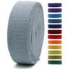 2" & 1.5'' & 1" Cotton Webbing - 5 Yards - 50+ Colors -%100 Natural Cotton - Turkish Woven - Heavy Duty 1 Inch 1.5 Inch 2 Inch Canvas Webbing for Sewing Straps Bag Climbing Indoors Craft DIY 11564 view 1