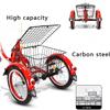 HAOKAZLBR Adult Tricycle, Adult Trikes for Shopping Travel Adult Tricycles 1 Speed, Adult Trikes 16 Inch 3 Wheel Bikes, Three-Wheeled Bicycles with Shopping Basket for Adult, Seniors, Women view 3