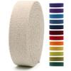 1" & 1.5'' & 2" Cotton Webbing - 5 Yards - 50+ Colors -%100 Natural Cotton - Turkish Woven - Heavy Duty 1 Inch 1.5 Inch 2 Inch Canvas Webbing for Sewing Straps Bag Climbing Indoors Craft DIY 11592 view 1