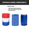 55 Gallon Barrel Covers for Barrel Racing Set of 3 Drum Covers-Works with Steel, Plastic or Fiber Barrels for Racing, Durable 600D Polyester UV Resistant, Open or Tight Head Compatible view 3