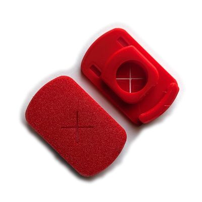 2 Pack Straw Adapter for Yeti Rambler 20 oz 30 oz Stronghold Lid, With Retention Tabs (Red)
