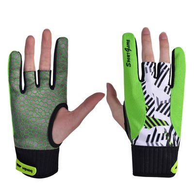 FGDTREE 1 Pair Bowling Accessories Bowling Gloves Bowling Gloves Right Hand Bowling Gloves for Wristband Anti-Slip Sports Gloves Bowling Gloves Wrist Semi Gloves Anti-Slip Bowling Gloves