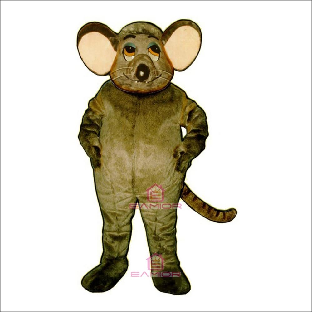 Fat Rat Mouse Mascot Costume Adult Size for Men & Women with Built-in Fan Inside the Head