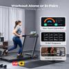 Acezoe 2 in 1 Foldable Treadmill, 2.5HP Under Desk Treadmill with Smart APPs, 12 HIIT Modes and Touch Screen, Portable Walking Treadmills for Home Small Office, 265lbs Capacity view 3