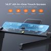 Acezoe 2 in 1 Foldable Treadmill, 2.5HP Under Desk Treadmill with Smart APPs, 12 HIIT Modes and Touch Screen, Portable Walking Treadmills for Home Small Office, 265lbs Capacity view 4