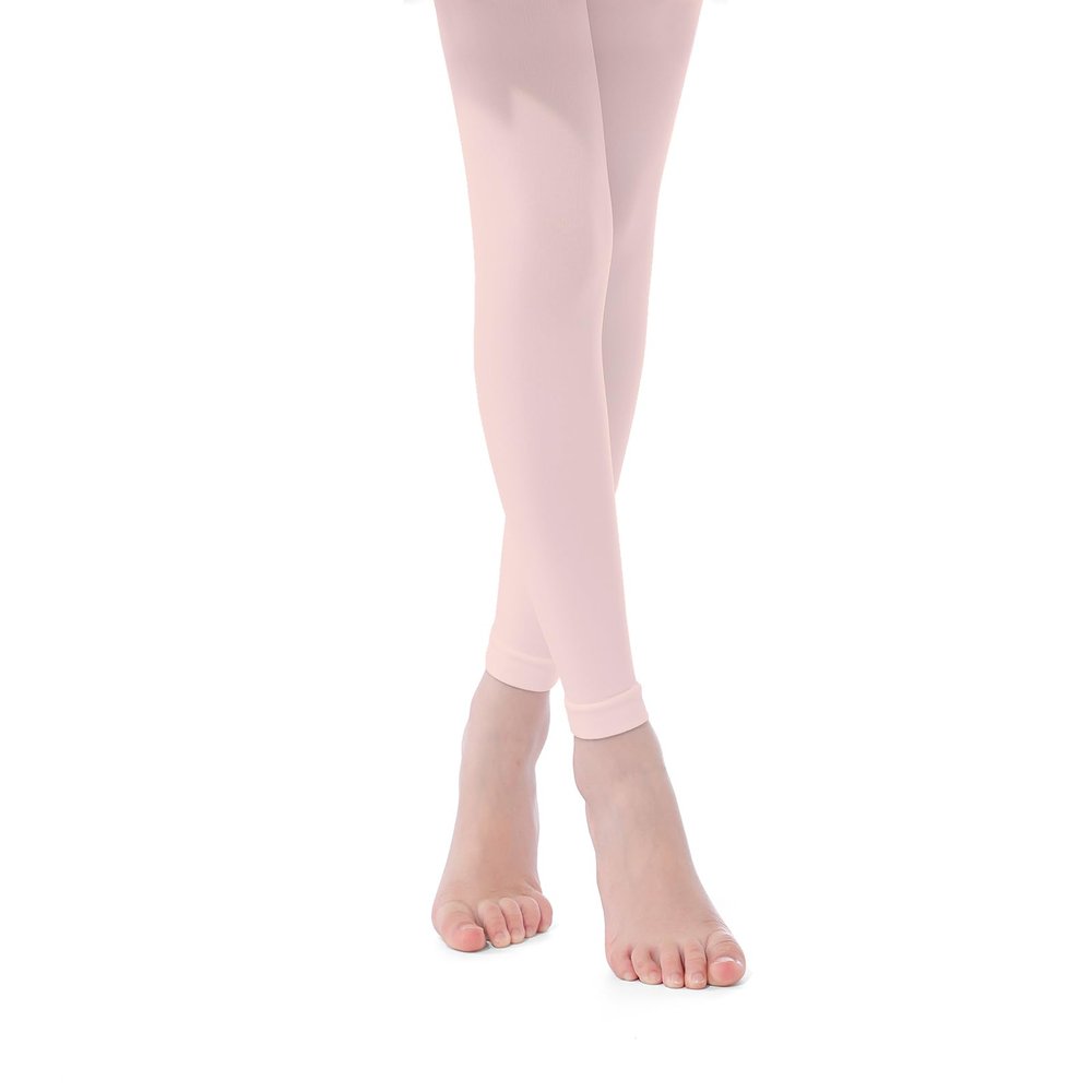 Deesorxin 1 Pair Ballet Tights for Girls Footless Tights Ultra Soft Dance Tights for Toddler Kids Pink S(2-4 T)