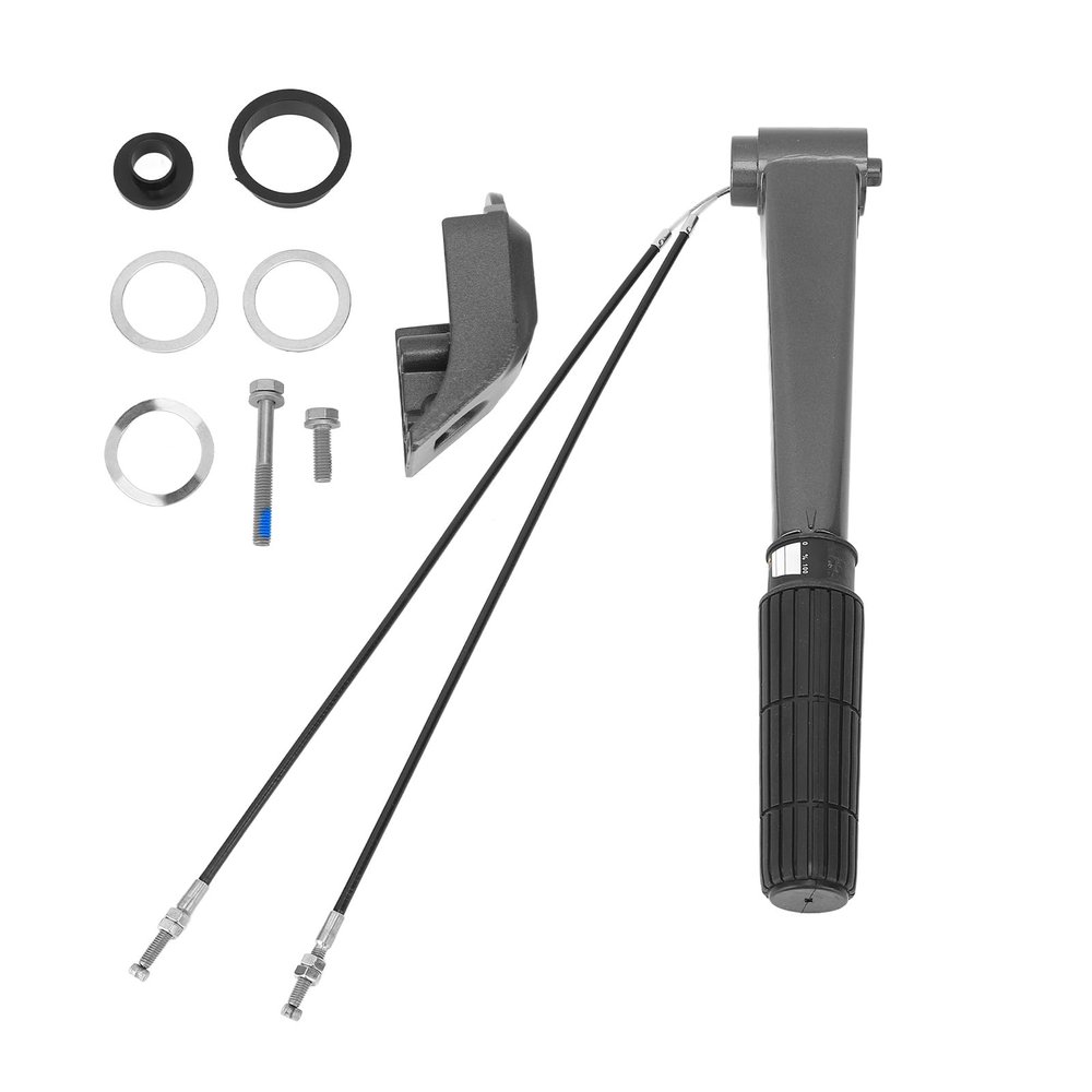 Vomeko Boat Outboard Steering Tiller,Boat Throttle Steering Handle,69P W0084 00 4D Handle Steering Assy for 2 Stroke 25HP 30HP Outboard Motor Replacement Part