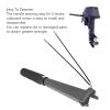 Vomeko Boat Outboard Steering Tiller,Boat Throttle Steering Handle,69P W0084 00 4D Handle Steering Assy for 2 Stroke 25HP 30HP Outboard Motor Replacement Part view 2