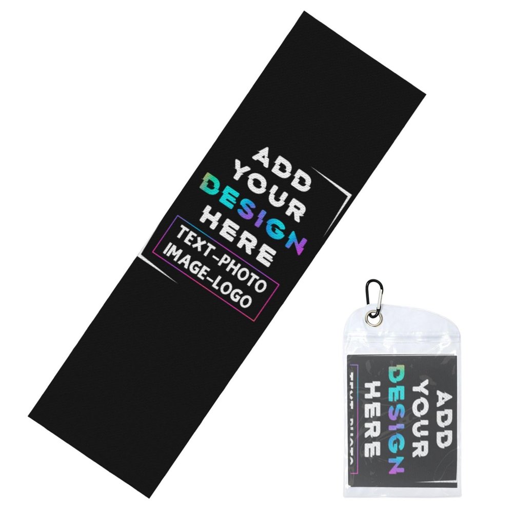 GUANGSHACORA Custom 1-100PCS Cooling Sports Towel, Personalized Photo Logo Soft Cold Exercise Towel for Neck and Face Customized Quick-Drying Cooling Wrap Fitness Workout Sweat Towel 12"x40" (8)