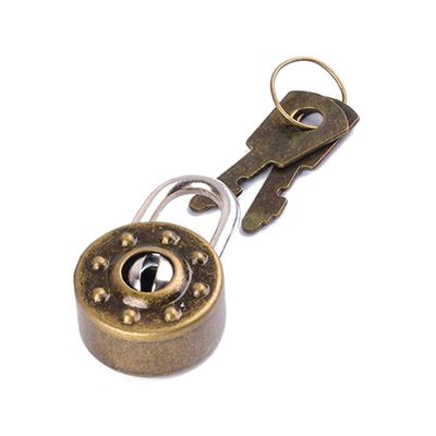 Montesy Metal Padlock Small Luggage Box for Key Lock with for Key Bag Suitcase Decor Accessories Key Lock with Key