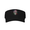 Byoblu American Grown Mexican Roots Sport Sun Visor Hats Empty Top Baseball Golf Cap Tennis Sport Hat Black view 1