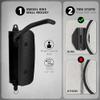 baluoqi Bike Wall Mount Bicycle Swivel Hanger Vertical Bike Rack Bicycle Storage Rack Bike Wall Mount view 3