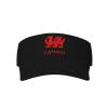 Byoblu Wales Welsh Dragon Yard Flag Sport Sun Visor Hats Empty Top Baseball Golf Cap Tennis Sport Hat Black view 1