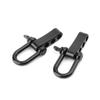 BEIYINAI 2pcs Adjustable Shackle Outdoor Survival Rope Paracord Bracelet Buckle Outdoor Survival Rotatable Buckle Quickdraw Key Chain Tool Umbrella Buckle, Black view 3