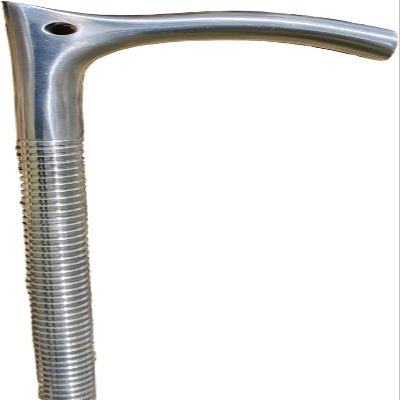 AHM HANDICRAFT EliteGear Tactical Aluminum Walking Stick - Premium Gift for Outdoor Enthusiasts, Lightweight and Durable, silver