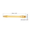 PATIKIL Dart Shafts 48mm/1.9 Inch, 3 Pack 2BA Thread Aluminum Dart Stems Dart Accessories for Steel Tip, Gold Tone view 2