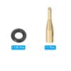 PATIKIL Dart Shaft O-Rings 100Pcs with Applicator Tool, 2BA Non-Slip Rubber O Rings Washers Dart Accessories Kit for Metal Shafts, Gold Tone view 3