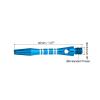 PATIKIL Dart Shafts 35mm/1.4 Inch, 3 Pack 2BA Thread Aluminum Dart Stems Dart Accessories for Steel Tip, Blue view 2