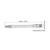 PATIKIL Dart Shafts 48mm/1.9 Inch, 3 Pack 2BA Thread Aluminum Dart Stems Dart Accessories for Steel Tip, Silver Tone view 2