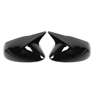 Brilluxa Mirror Cover Caps, 1 Pair Carbon Fiber Style Horn Protectors and Bullhorn Housings Compatible with Toyota Corolla Sedan Hatchback for Side Rearview Mirror Exterior Decoration
