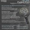 Engage Pursuit Pro1 Pickleball Paddle - Raw Carbon Fiber for Extreme Spin - MachPro Core for Maximum Power & Control, Standard Weight (8.0-8.3 Ounce) view 2
