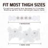 Urieo Floral Crystal Wedding Garters Rhinestone White Lace Garter Stretch Bride Bridal Prom Party Leg Garter Set for Women(Pack of 2) view 4