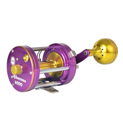 ANCIENT MARINER Albatross 6000 Catfish Reels, Conventional Round Baitcasting Reel,Purple