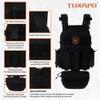 Tuxapo Tactical Molle Vest for Men with Quick Release Front Pouch Set Heavy-Duty Detachable and Reassembleable view 2