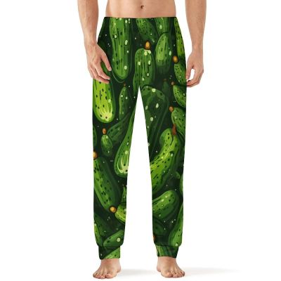 Dill Pickles Men's Pajama Pants Soft Sleep Pjs Bottoms Sleep Pant Lightweight Lounge Pants 4XL