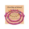 2-3Pcs First Day of School Knit Rope Bracelet Love Between Mother/Father/Mama and Daughter/Son/Me Back To Scool Gifts Protection Anxiety Relief Colorful Nylon Woven Bracelet With Message Card (Rose Pink(2Pcs), 2Pcs) view 1