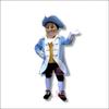 Heroic Patriot Mascot Costume in Blue Coat Adult Size for Men & Women with Built-in Fan Inside the Head view 1