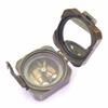 Antique Brass Compasses and Clock, 10-Piece Lot, Vintage Kelvin Hughes Designs view 2