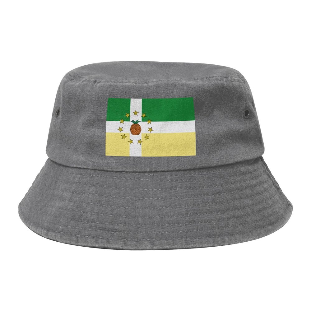 Flag of Lajas (Pr) Bucket Hat for Women Men Outdoor Sun Hat Summer Beach Travel Fishing Cap Gray