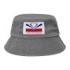 Flag of Wyoming, Michigan Bucket Hat for Women Men Outdoor Sun Hat Summer Beach Travel Fishing Cap Gray view 1