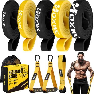 Ankle Resistance Bands with Cuffs, Heavy Duty Pull Up Resistance Band, Ankle Bands for Working Out, Ankle Resistance Band for Leg, Booty Workout Equipment for Kickbacks Hip Fitness Training
