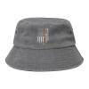 Air Force Dad USA Flag Bucket Hat for Women Men Outdoor Sun Hat Summer Beach Travel Fishing Cap Gray view 1