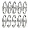 Bytiyar Small Carabiner Clips 1.6 inch(41mm) Stainless Double Sided Spring Gate Snap Hooks Keychain Clasp Accessories, 10 Pcs Silver view 1