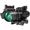 CVLIFE 4x32 Prism Scope Red & Green & Blue Illuminated Circle Dot Reticle Scope with Fiber Optic Sight view 1