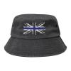 Thin Blue Line UK Flag Bucket Hat for Women Men Outdoor Sun Hat Summer Beach Travel Fishing Cap view 1