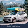 ARKSEN 2 Pair Universal Folding Kayak Roof Rack Heavy Duty Adjustable J-Bar Kayak and Canoe Carrier with 4 Lashing Straps, 4 Stern Tie Down Straps for Cars, SUVs, and Trucks view 2