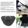 Niiyen 6PCS D Rings Patch Stainless Steel D Rings Pad Elastic Rope Set Bungee Cord Set for Inflatable Boats Canoes Kayaks Surfboards Vertical Paddle Boards(Black) view 2