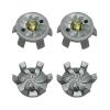 UMMEI 28 Pcs Golf Spikes,Metal Thread Screw in Golf Shoes Spikes ReplacementSlivery view 1