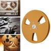 1/4 5 Inch Empty Tape Spool, Aluminum Alloy, 3 Holes, Universal Opening, Machine Part for Reel to Reel Recording Tape, NAB Flange, view 3