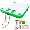 Vapaus Inflatable Floating Dock Air Dock Platform 6ft/8ft/10ft Non-Slip Inflatable Water Swim Mat Floating Island Raft for Pool Lake Beach Ocean Fishing Relaxing (Lagoon Green, 5ft x 6ft x 6") view 1