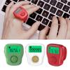 XANHOY Silent Finger Counter 6 Channels Digital Tasbih Tally With LED For Prayer Knitting Sports Gift Rechargeable Tally Counter, White view 2