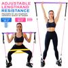 Pilates Bar Kit with Resistance Bands, Upgraded Multifunctional Screw Yoga Pilates Bar with Metal Adjustment Buckle, Portable Home Gym Pilates Bar for Women Full Body Workout Equipment Purple view 4