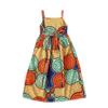Toddler Baby Girls Casual DressKids Girls African Dashiki 3D Digital Print lter Suspenders Princess Dress (Orange, 5-6 Years) view 2
