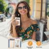 Yonlevres Credit Card Holder for Women, Slim RFID Wallet Front Pocket Small Card Holder, Travel Card Case ID Window PU Leather Cute Funny Thin RFID Blocking Card Organizer Gifts Girls Ladies view 2